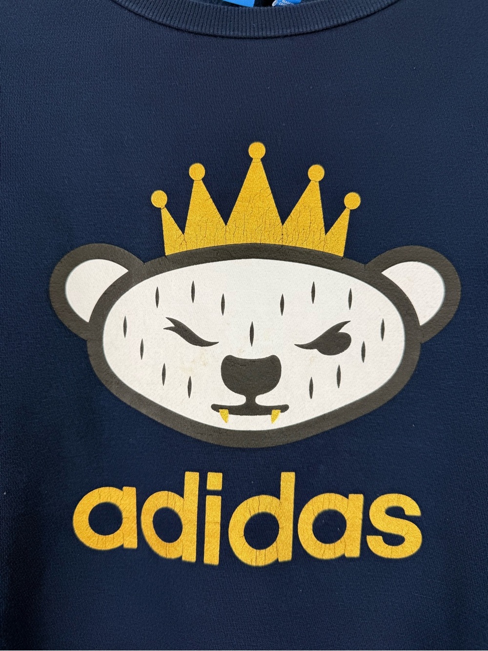 Adidas NIGO Collaboration Bear Sweatshirt Mens size L - Picture 4 of 9